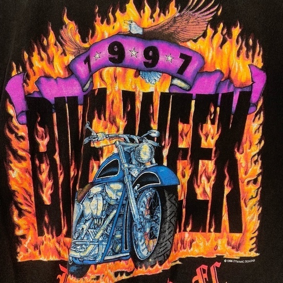 Vintage Dynamic Designs 1997 Bike Week Daytona Graphic Tee Shirt Size XL - Picture 15 of 15